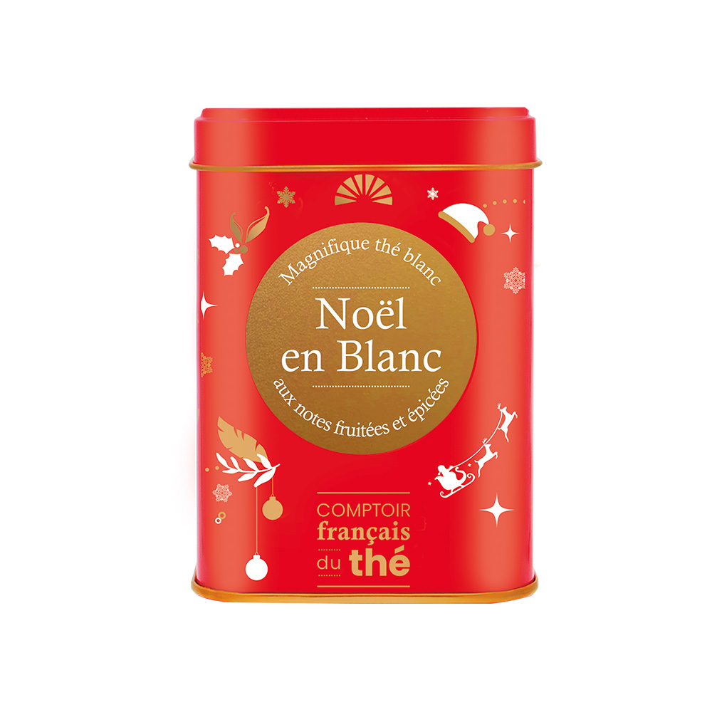 boite metal the blanc noel blanc