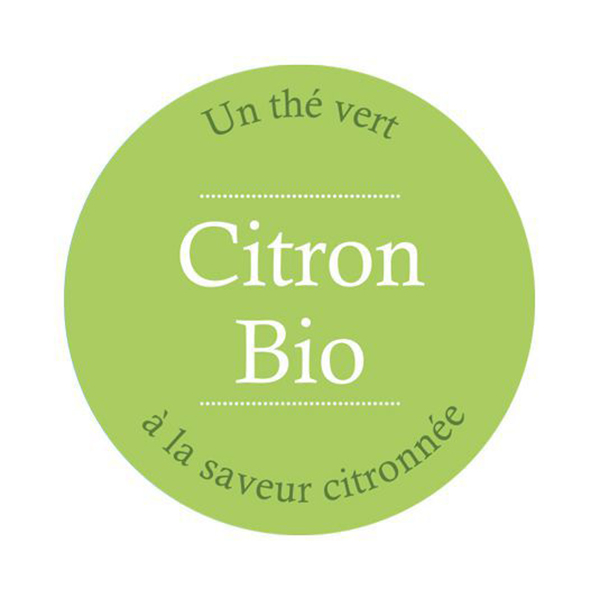 Thé vert bio citron (20 sachets vrac) - Oclico