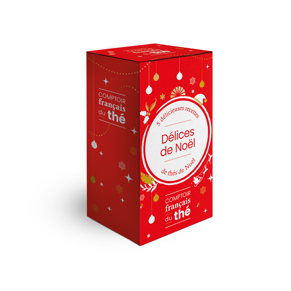 coffret delices noel cinq sachets thes infusions