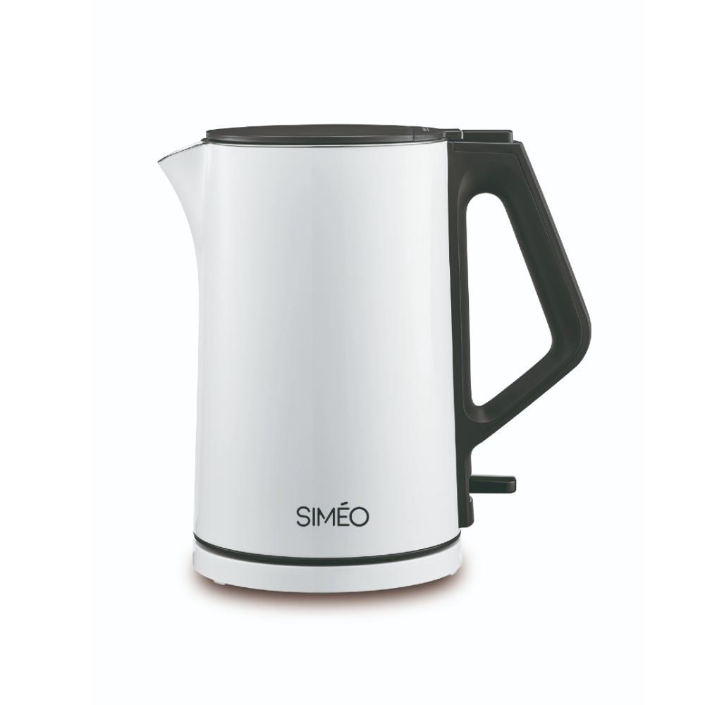 bouilloire simeo double paroi blanche thes infusions