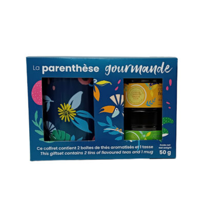 coffret parenthese gourmande tasse deux boites metal the mira bella oolong caramel beurre sale