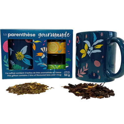 La Parenthèse Gourmande - Une tasse et 3 boites métal