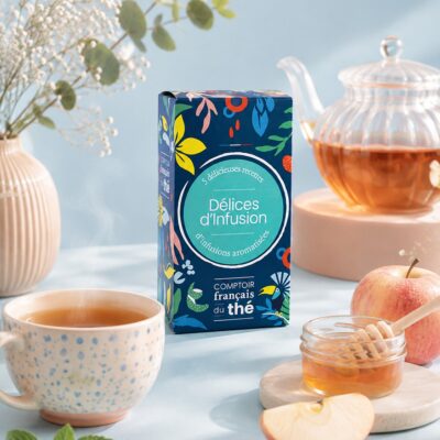 coffret delices infusion sachets cinq recettes