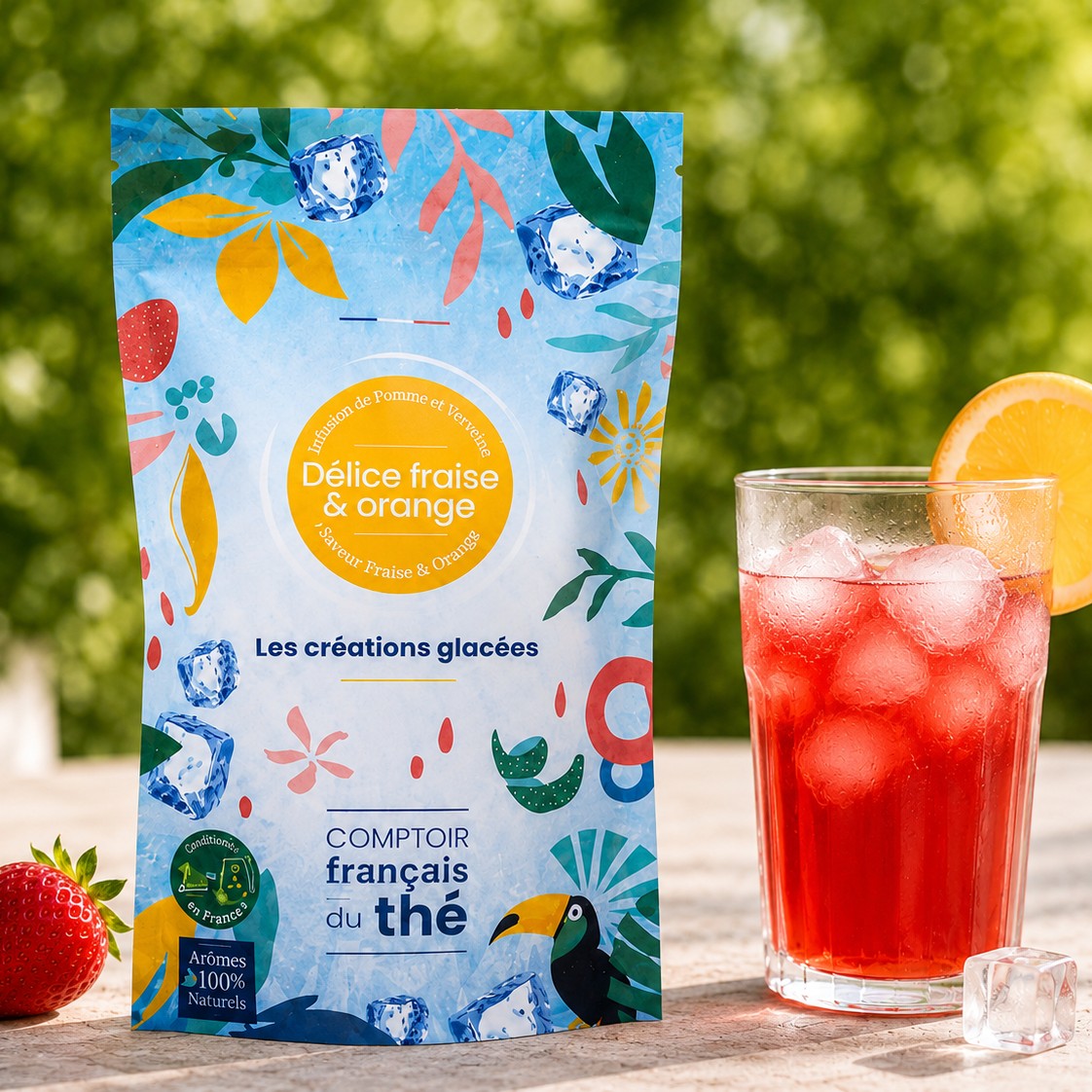 doypack the glace infusion delice fraise orange