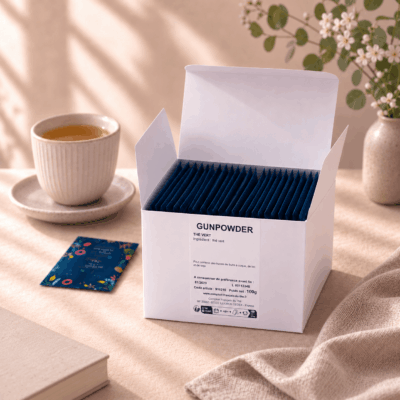 boite sachets the vert gunpowder