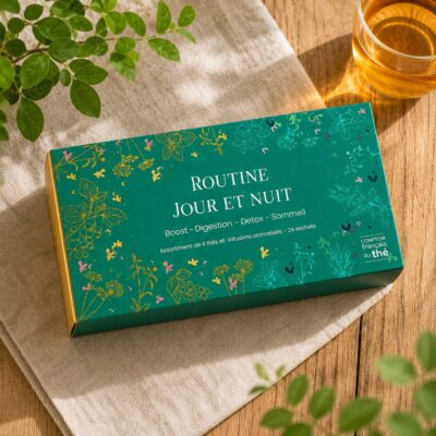 coffret thes infusions sachets routine jour nuit