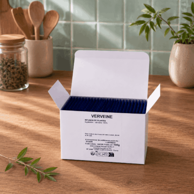 boite sachets infusion plantes verveine