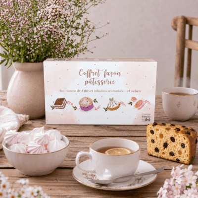 coffret patisserie thes infusions aromatises