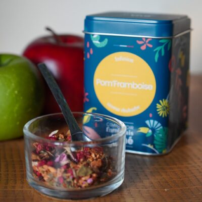 boite metal infusion pomme framboise