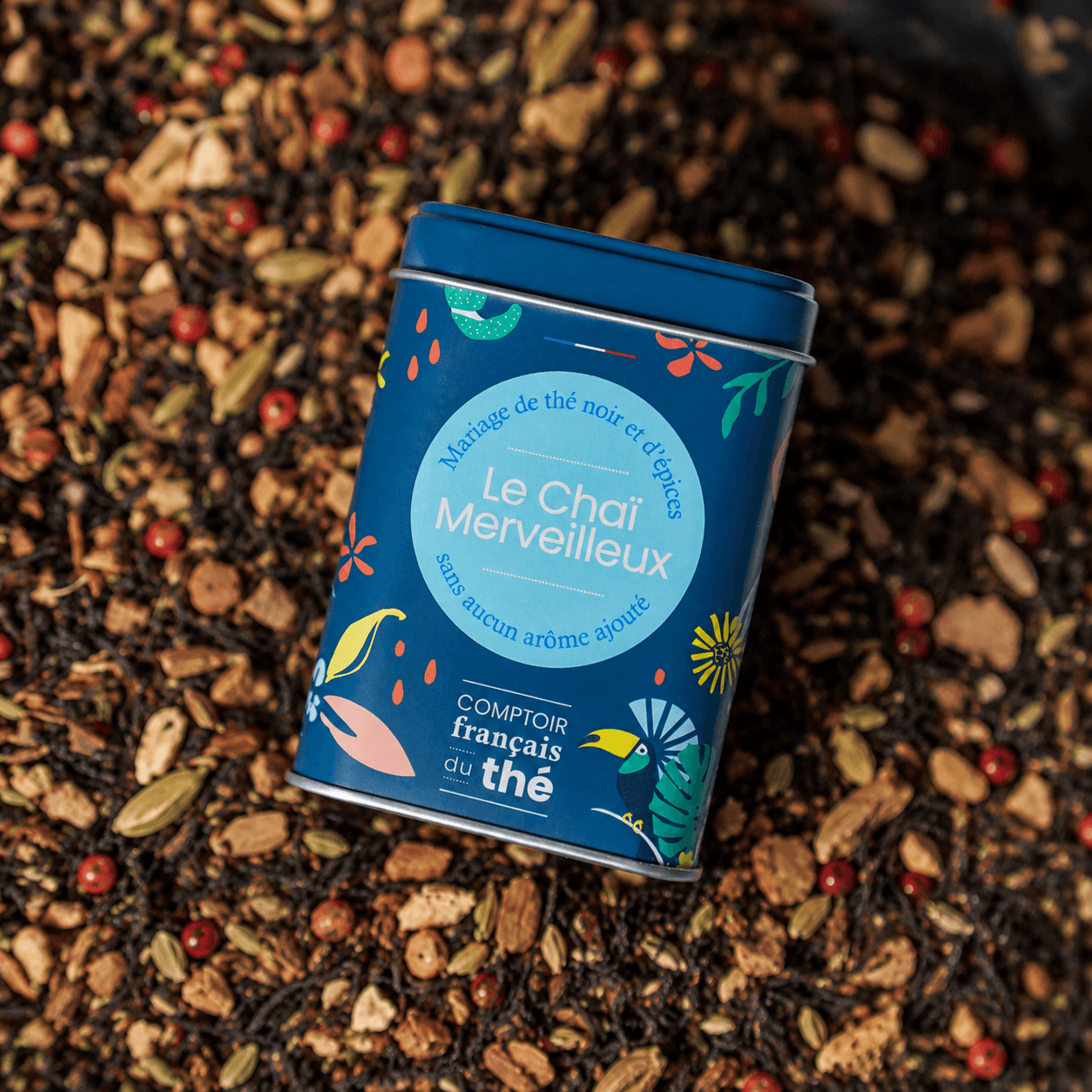 boite metal infusion fruits chai merveilleux